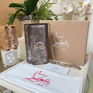 CHRISTIAN LOUBOUTIN Loubi54 Sirene Wallet On Chain  NEW $1,590